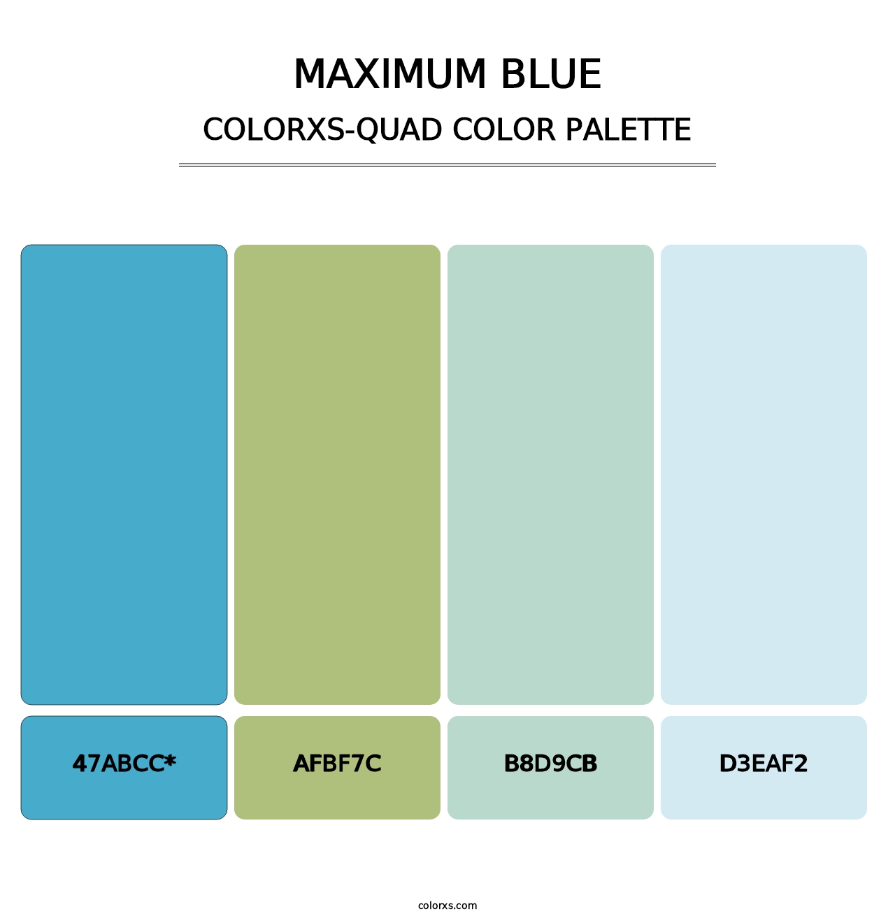 Maximum Blue - Colorxs Quad Palette