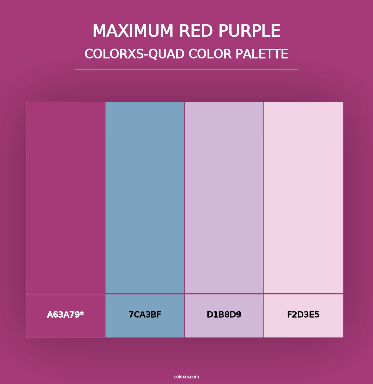 Maximum Red Purple - Colorxs Quad Palette