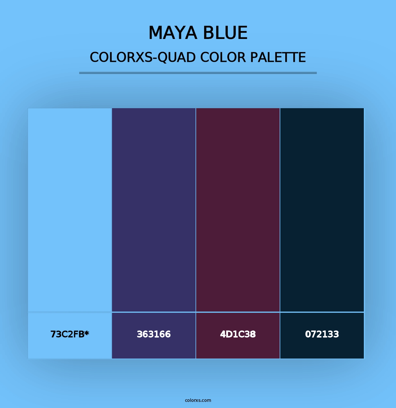 Maya Blue - Colorxs Quad Palette