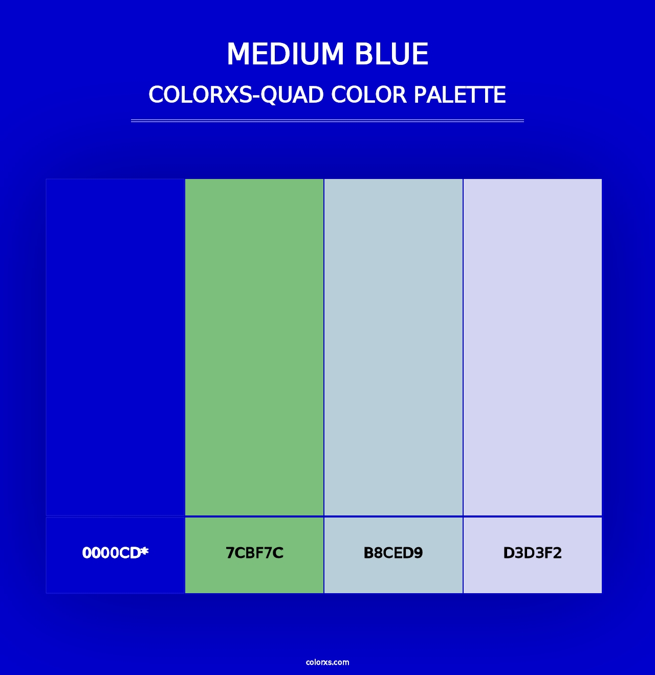 Medium Blue - Colorxs Quad Palette