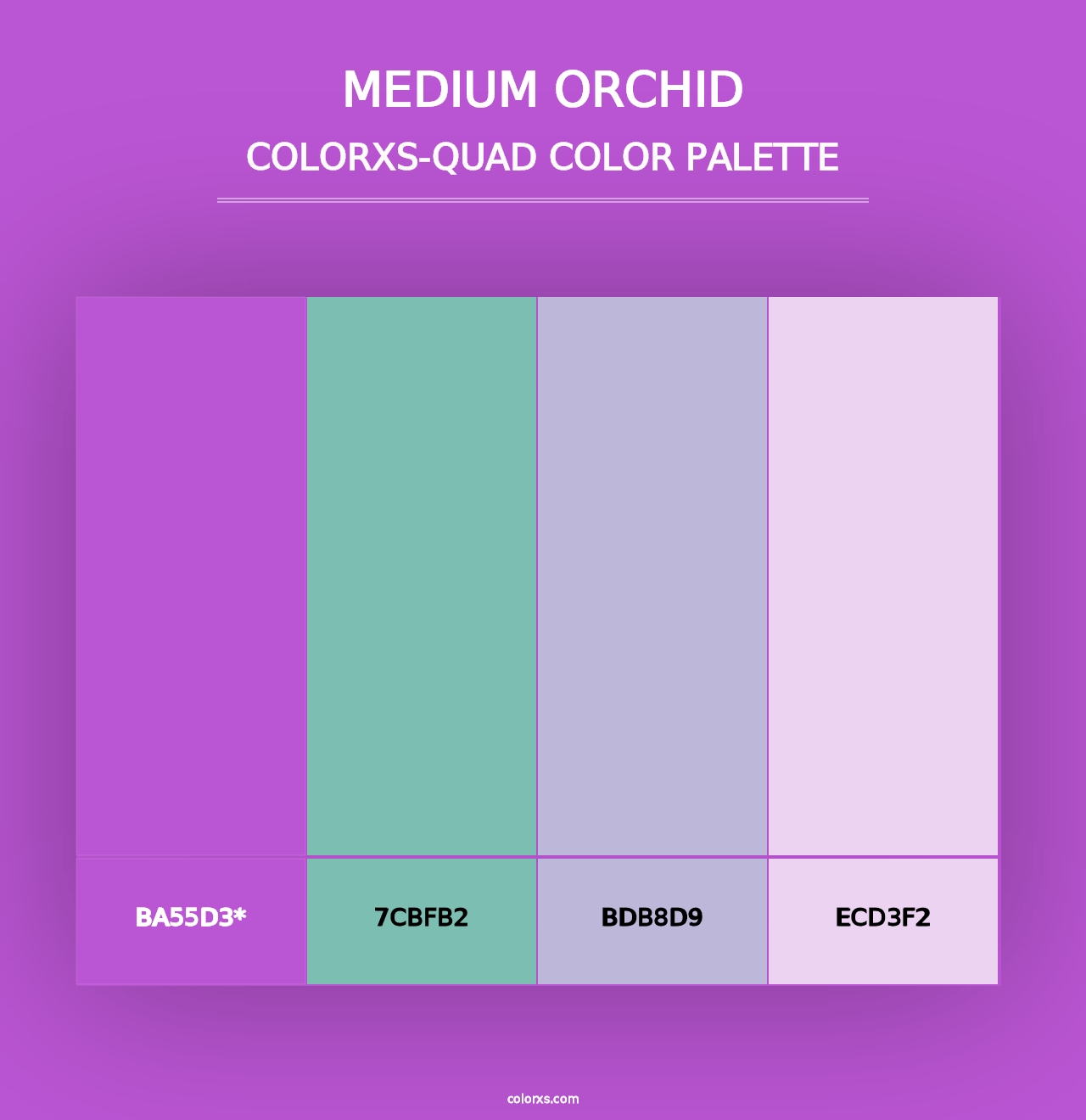 Medium Orchid - Colorxs Quad Palette