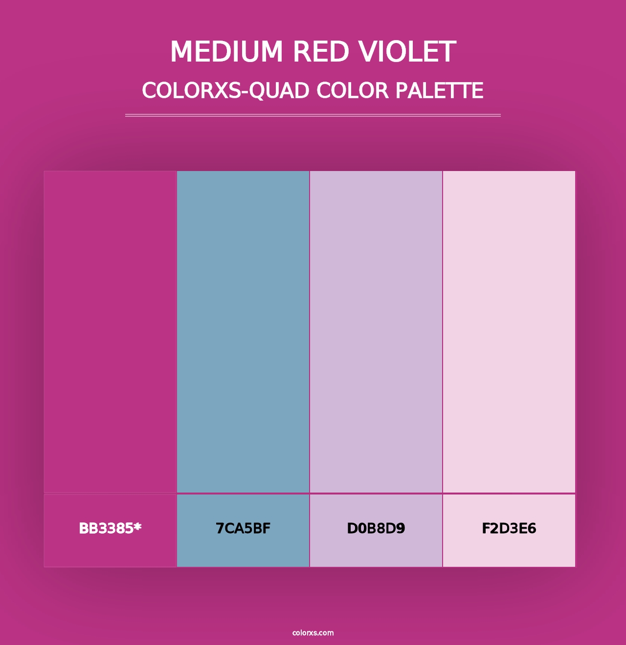 Medium Red Violet - Colorxs Quad Palette