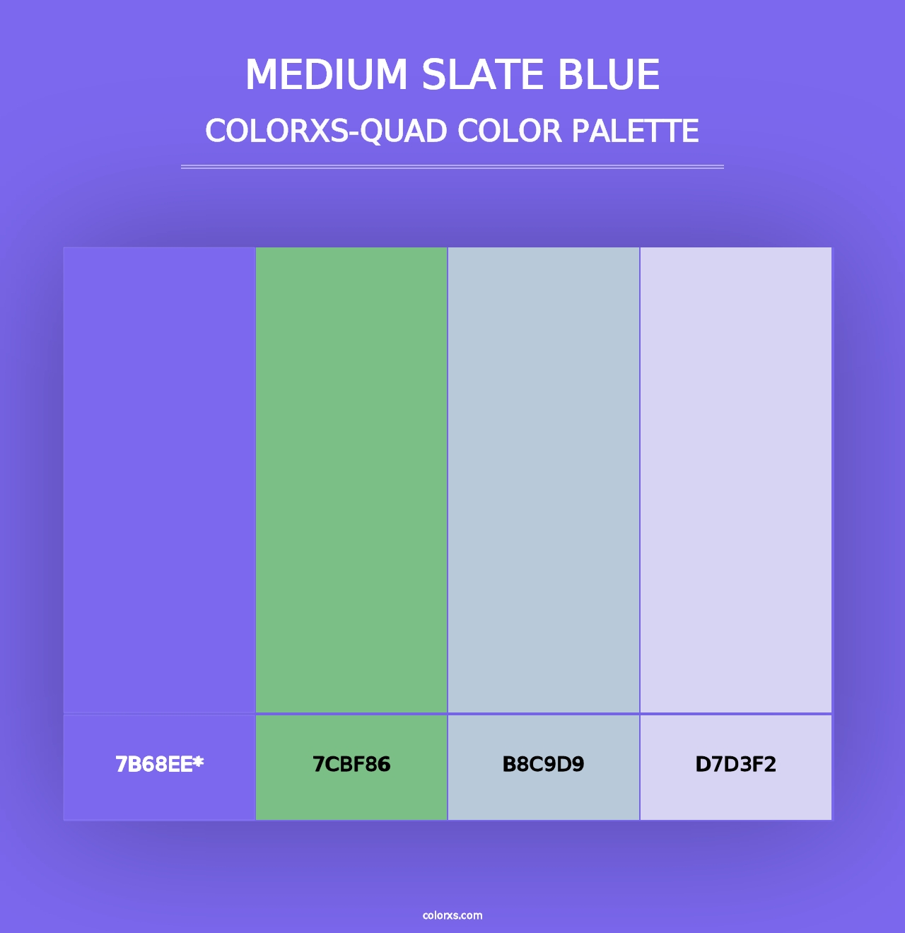 Medium Slate Blue - Colorxs Quad Palette