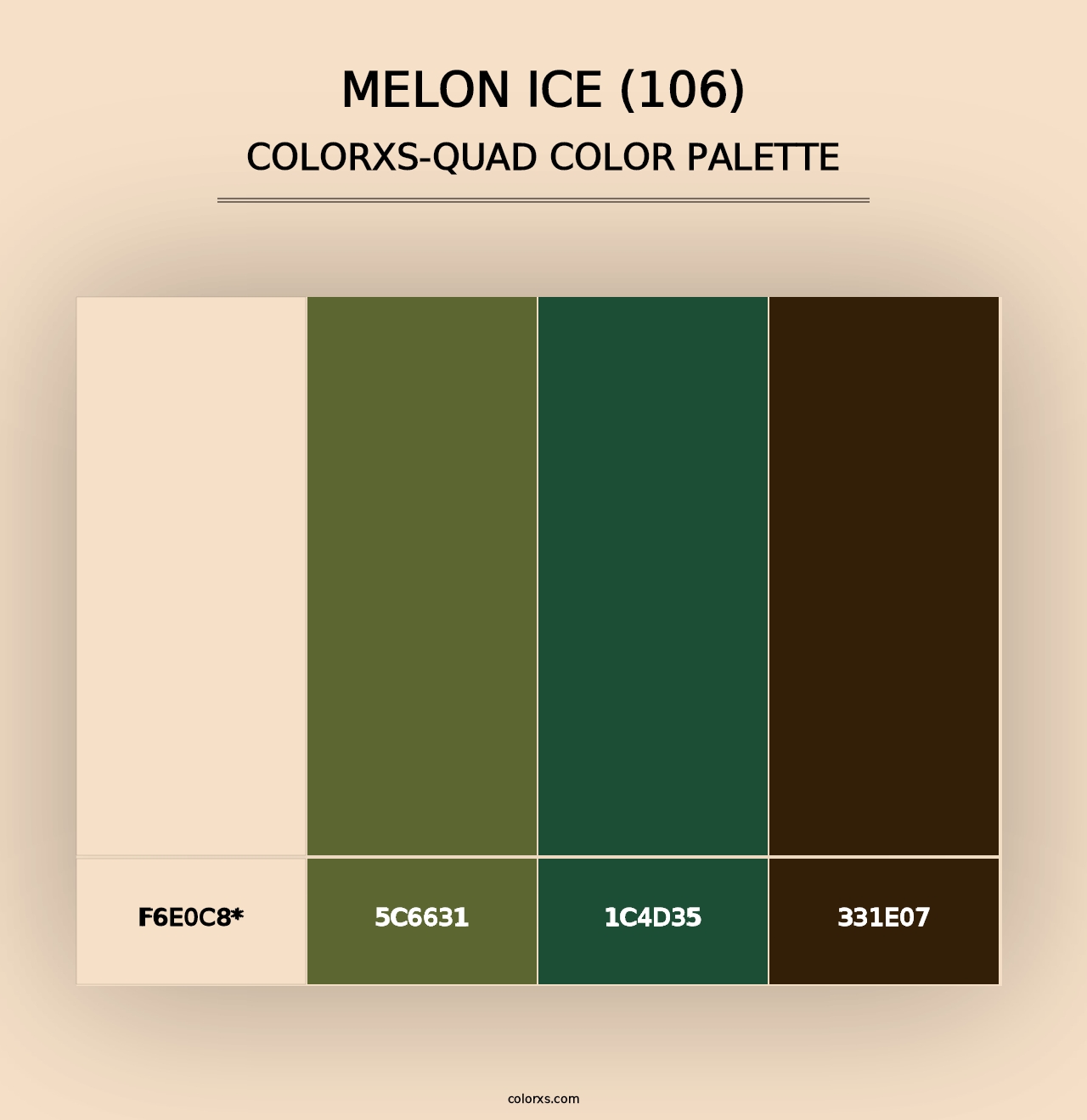 Melon Ice (106) - Colorxs Quad Palette