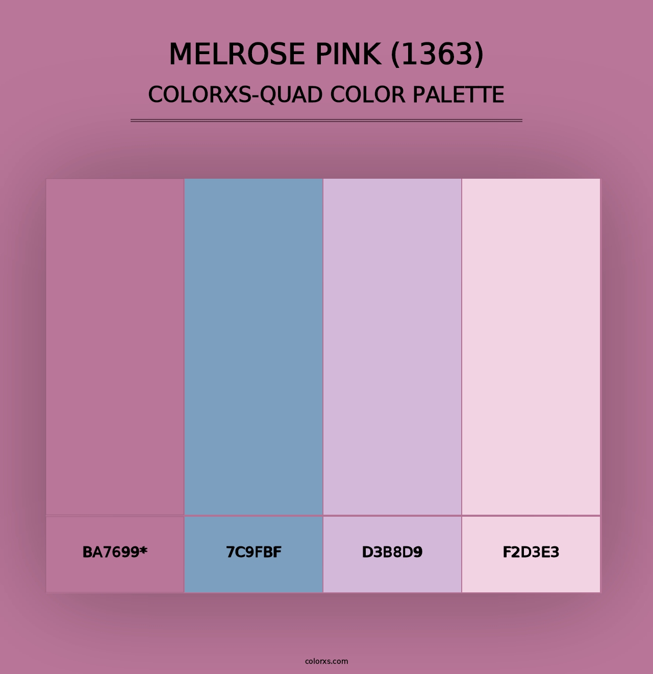 Melrose Pink (1363) - Colorxs Quad Palette