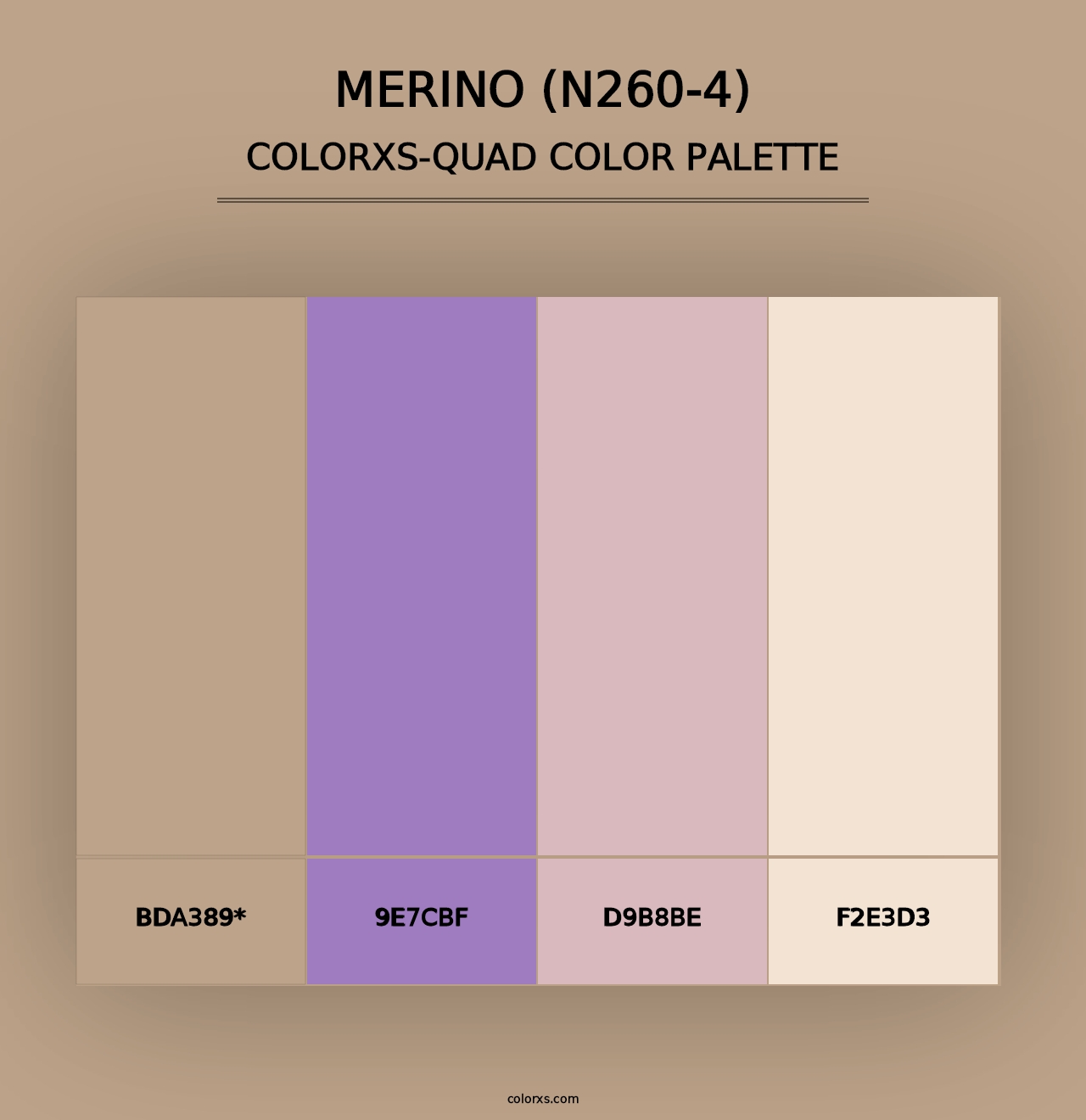 Merino (N260-4) - Colorxs Quad Palette