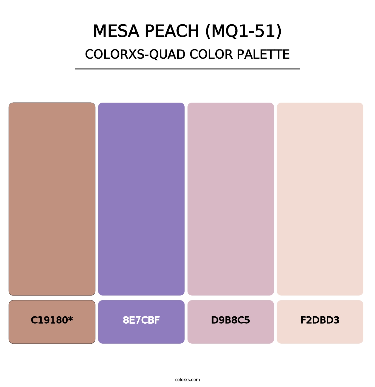 Mesa Peach (MQ1-51) - Colorxs Quad Palette