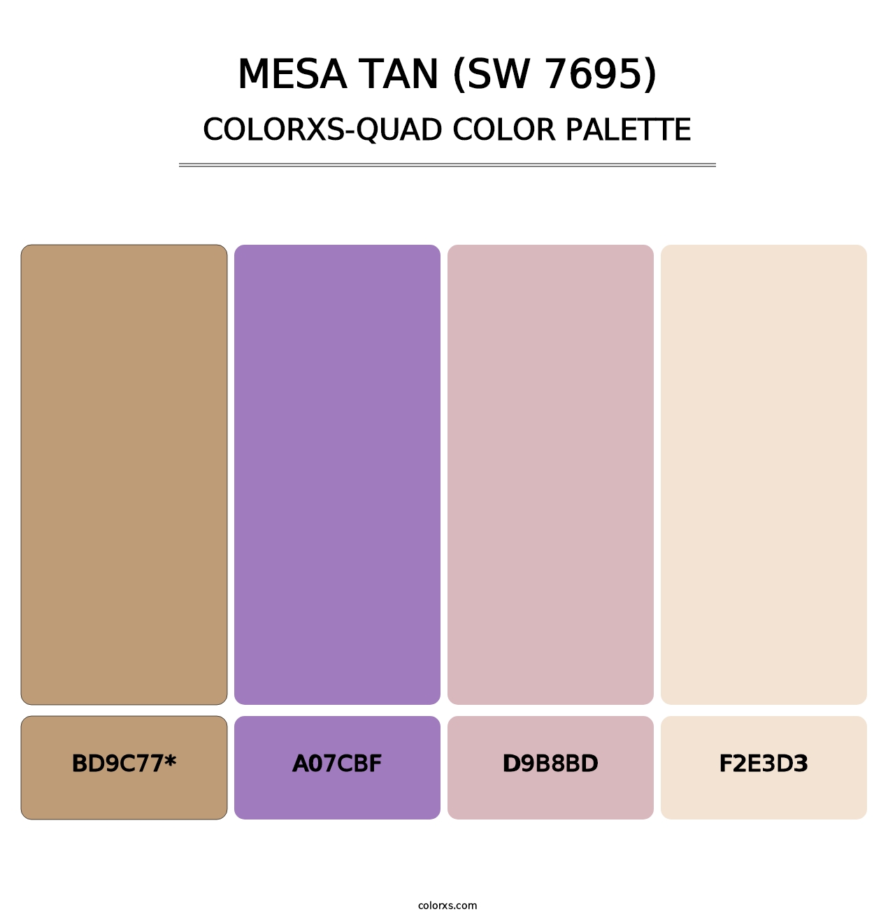 Mesa Tan (SW 7695) - Colorxs Quad Palette