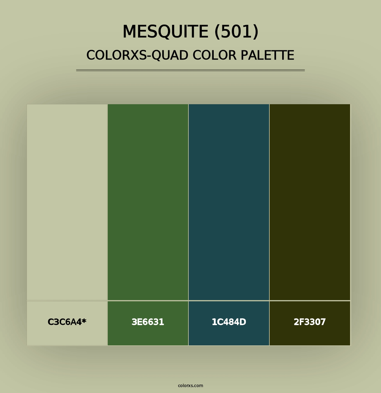 Mesquite (501) - Colorxs Quad Palette