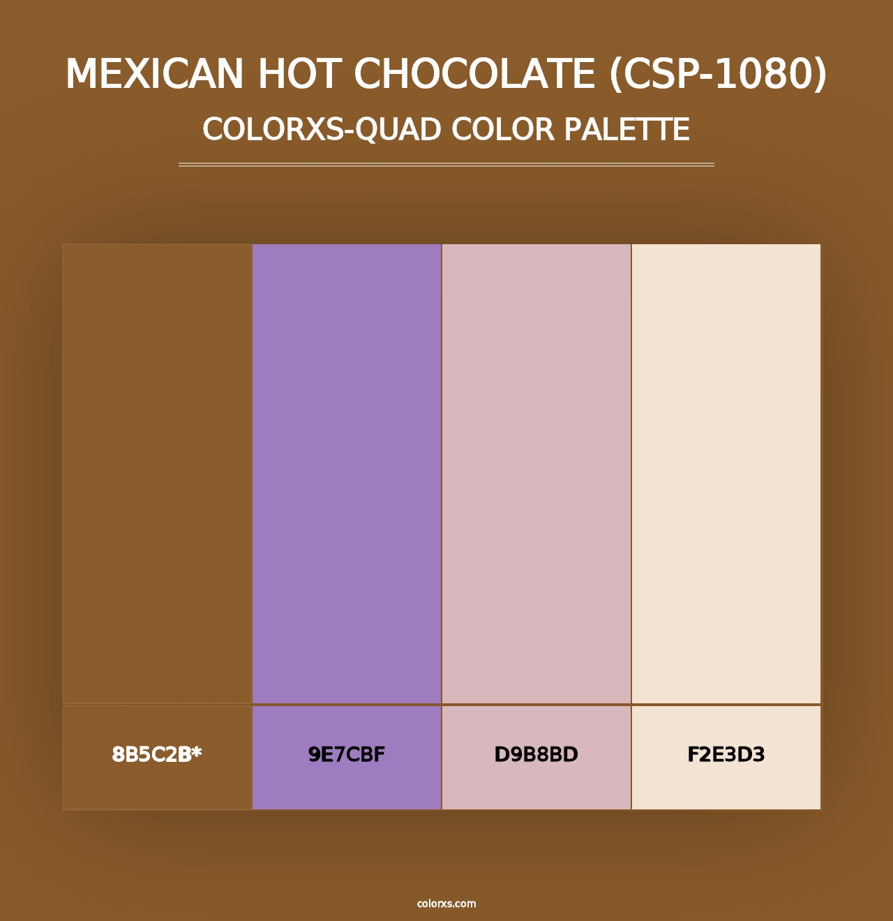 Mexican Hot Chocolate (CSP-1080) - Colorxs Quad Palette