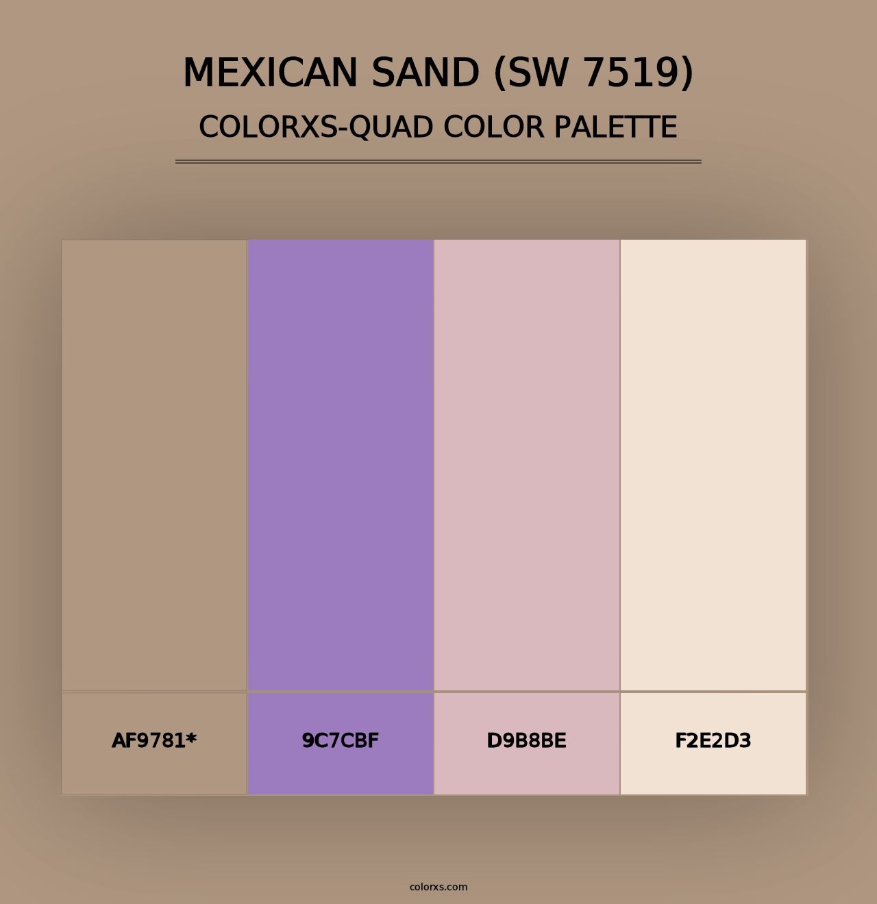 Mexican Sand (SW 7519) - Colorxs Quad Palette