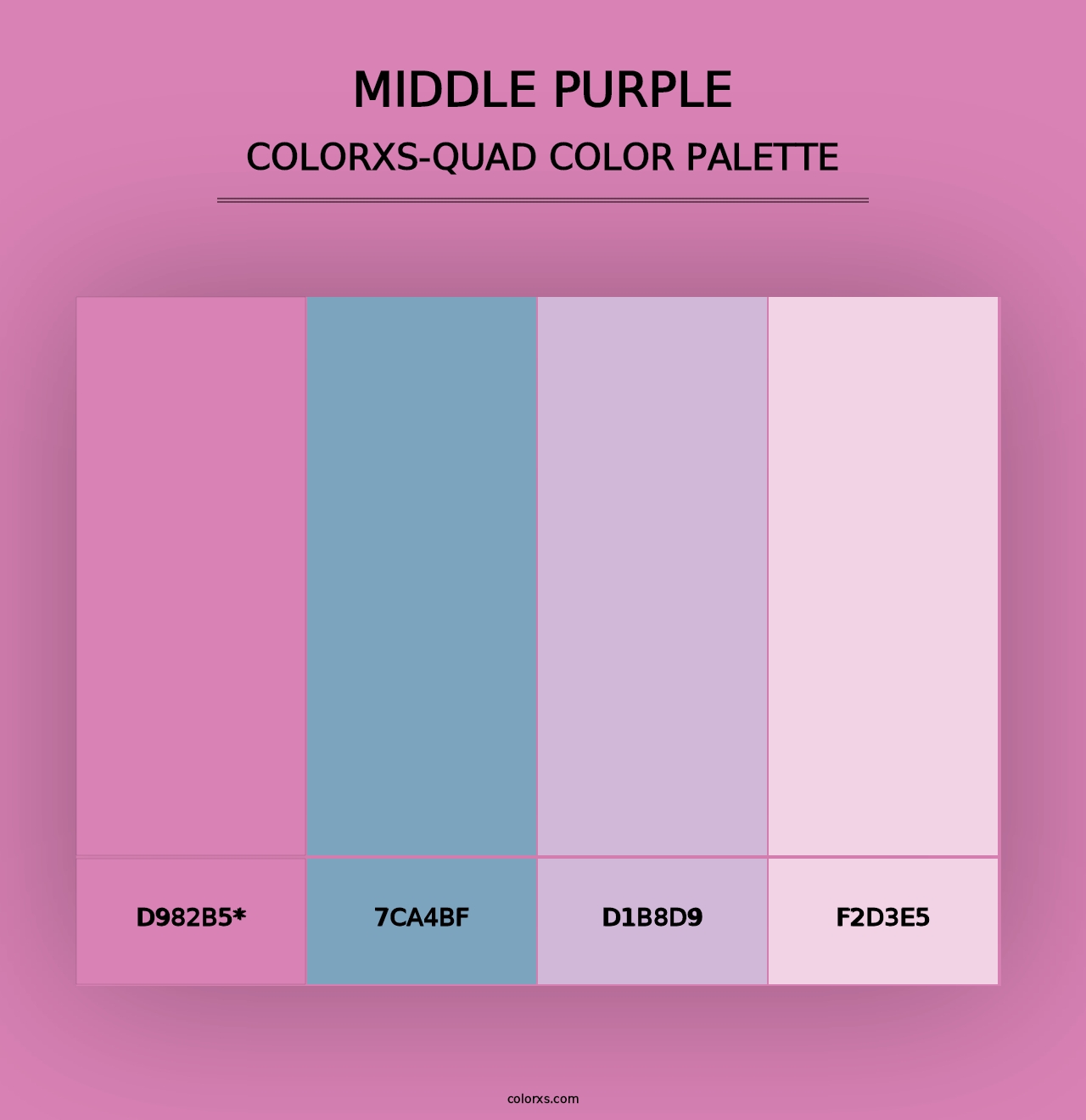 Middle Purple - Colorxs Quad Palette