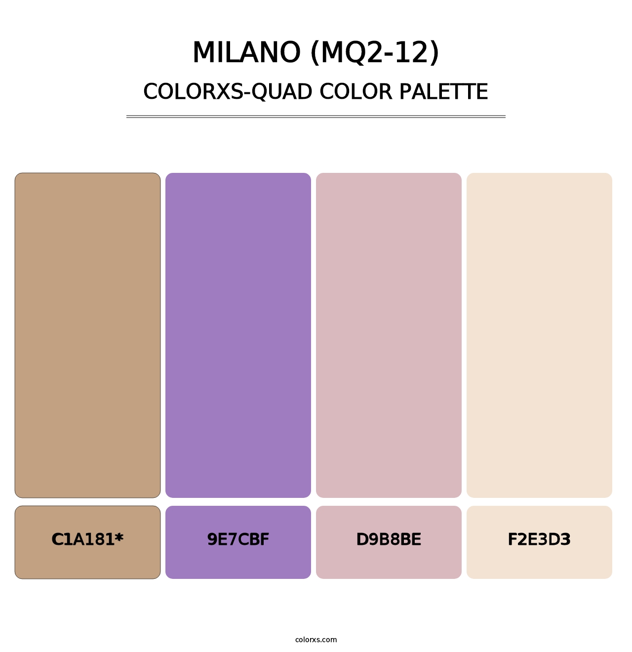 Milano (MQ2-12) - Colorxs Quad Palette