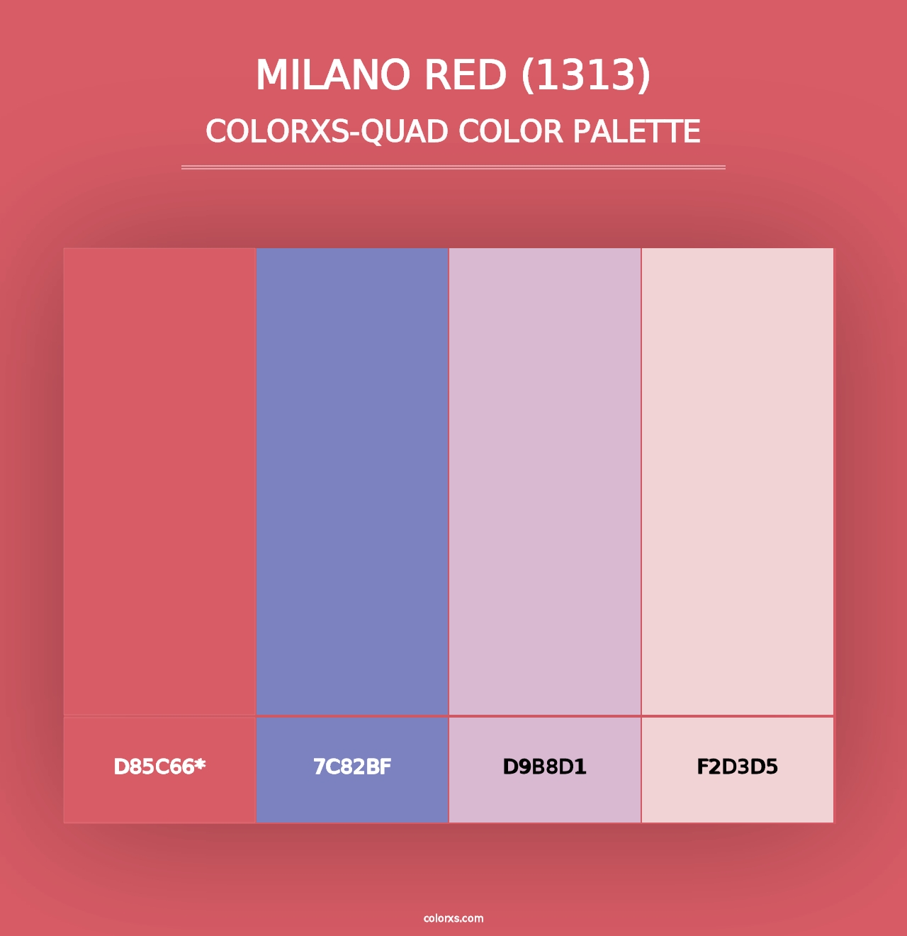 Milano Red (1313) - Colorxs Quad Palette