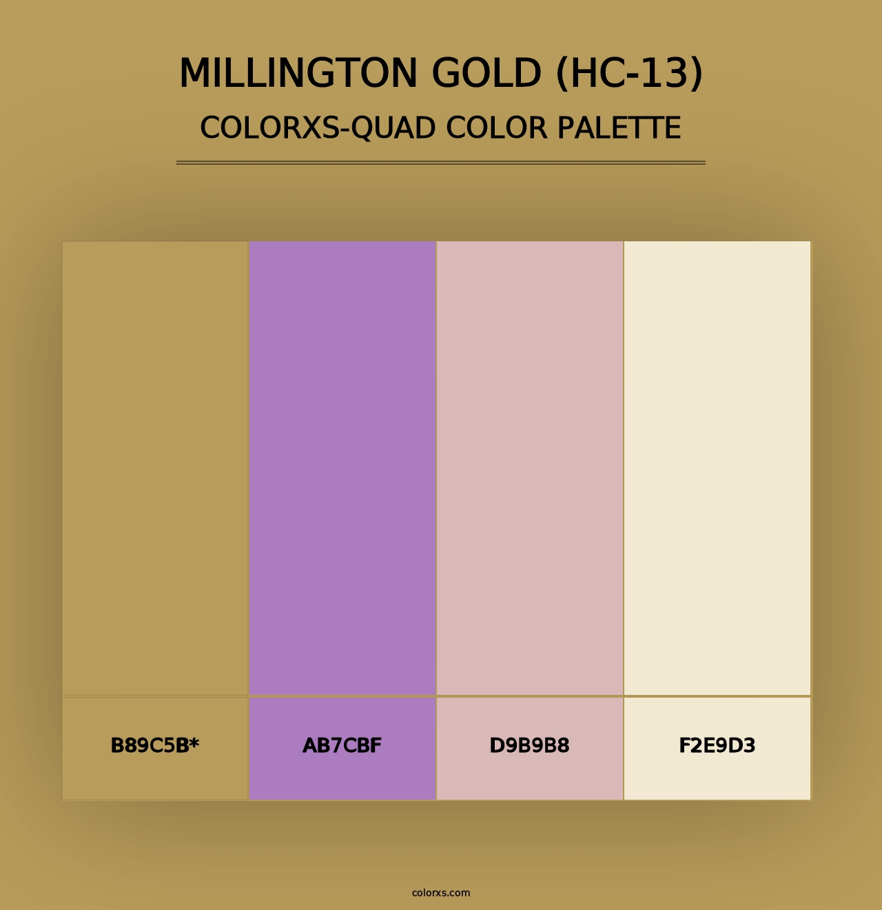 Millington Gold (HC-13) - Colorxs Quad Palette