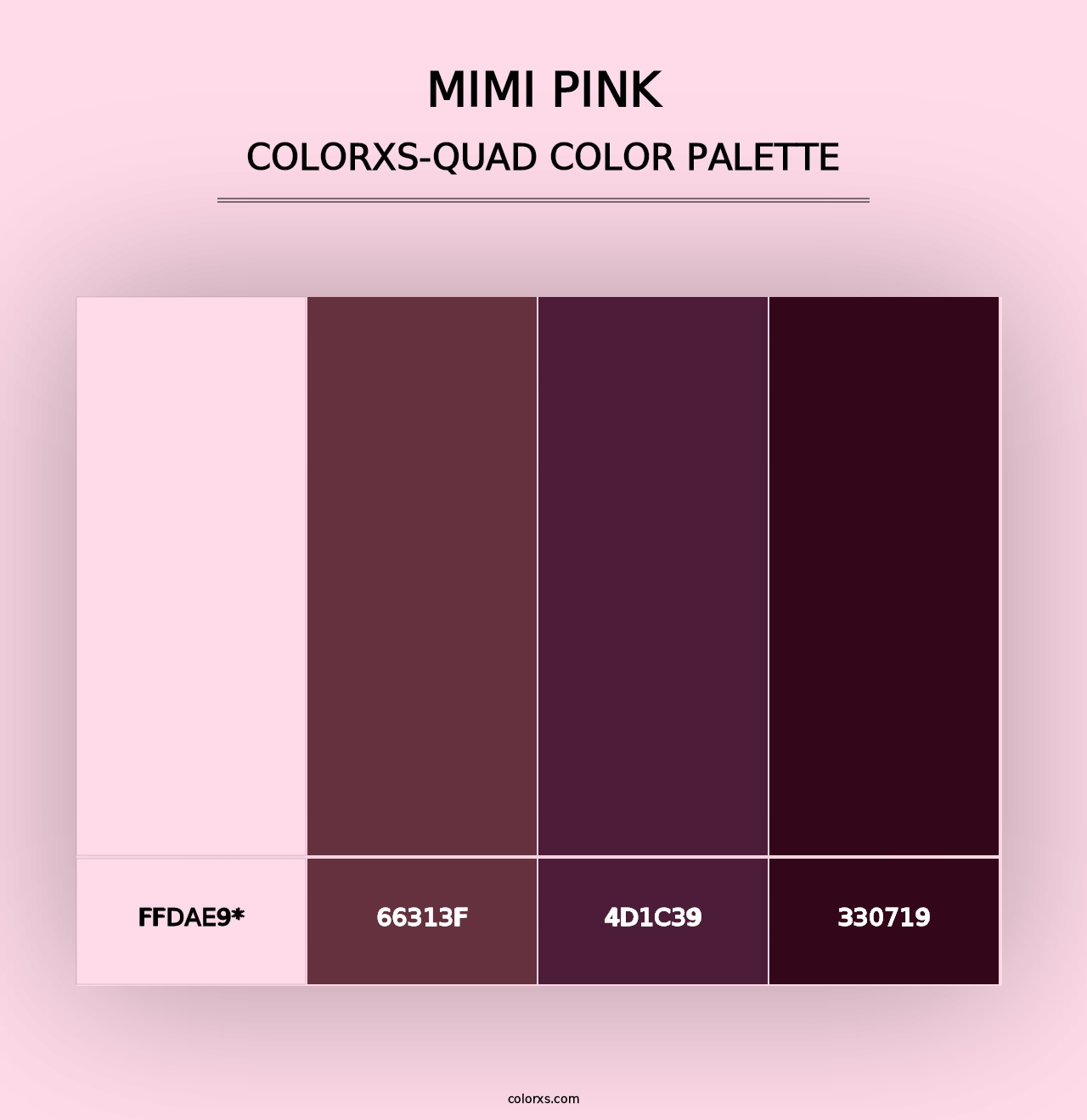 Mimi Pink - Colorxs Quad Palette