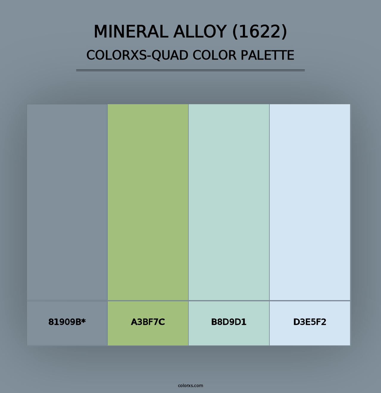 Mineral Alloy (1622) - Colorxs Quad Palette