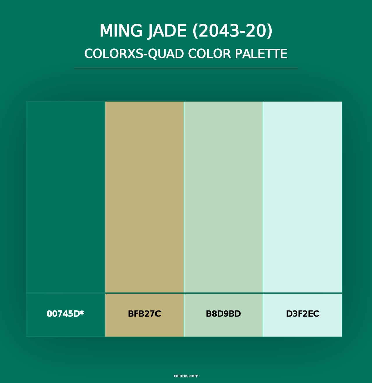 Ming Jade (2043-20) - Colorxs Quad Palette