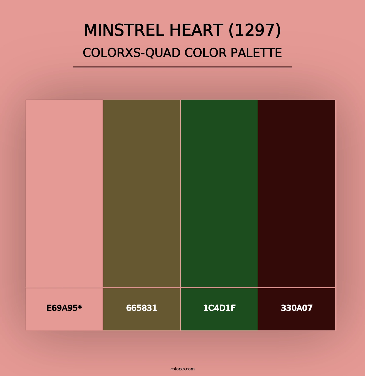 Minstrel Heart (1297) - Colorxs Quad Palette