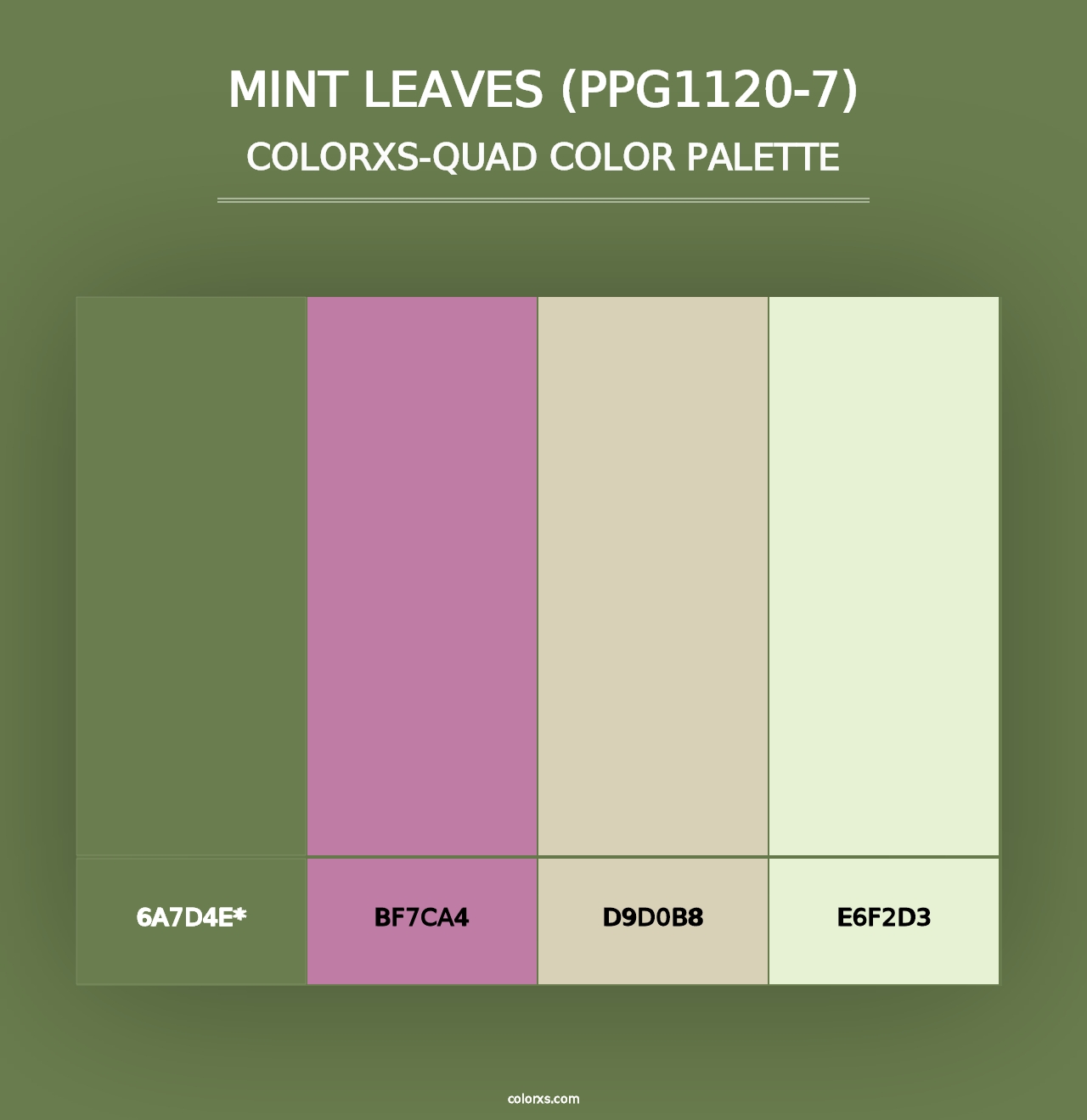 Mint Leaves (PPG1120-7) - Colorxs Quad Palette