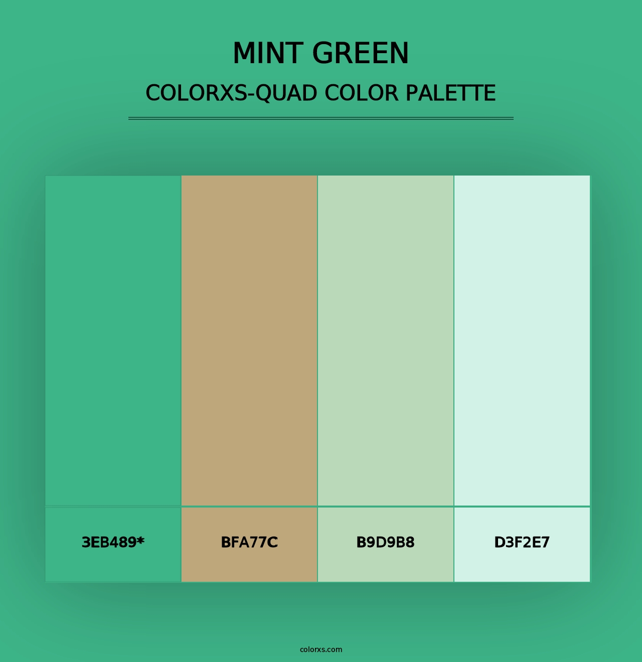 Mint Green - Colorxs Quad Palette