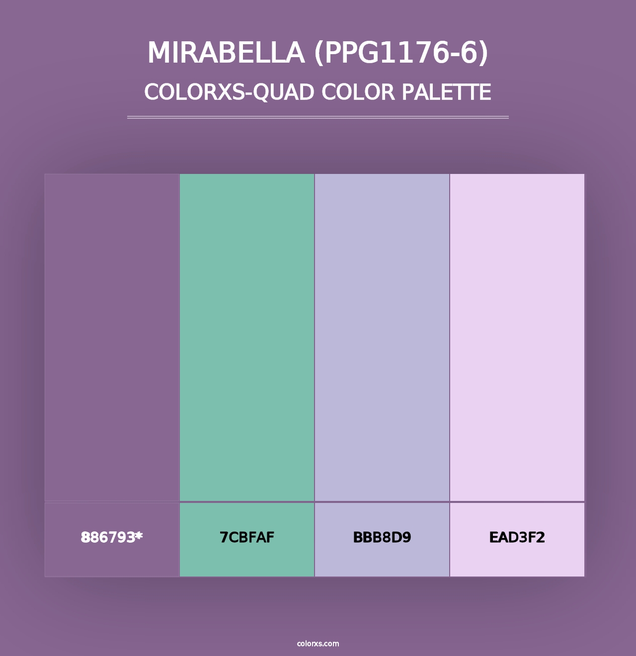 Mirabella (PPG1176-6) - Colorxs Quad Palette