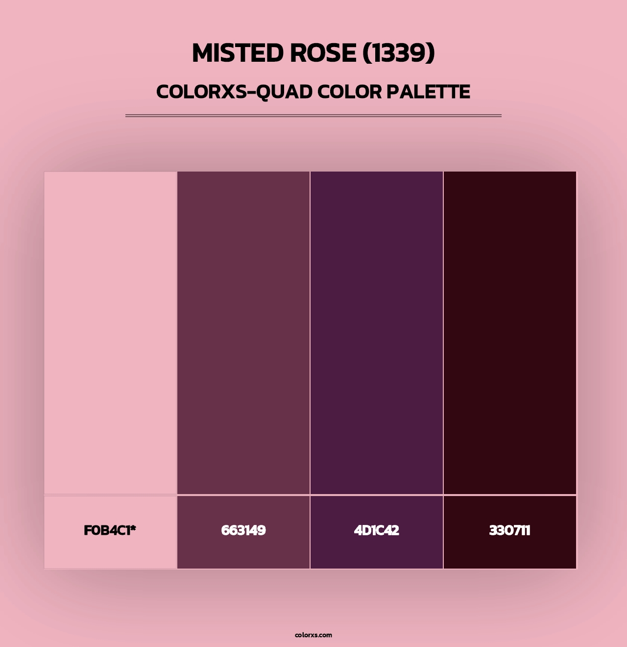 Misted Rose (1339) - Colorxs Quad Palette