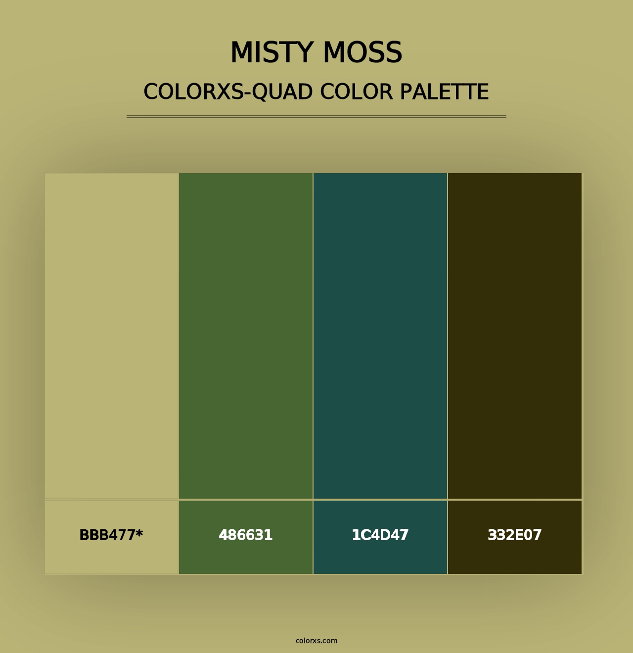 Misty Moss - Colorxs Quad Palette