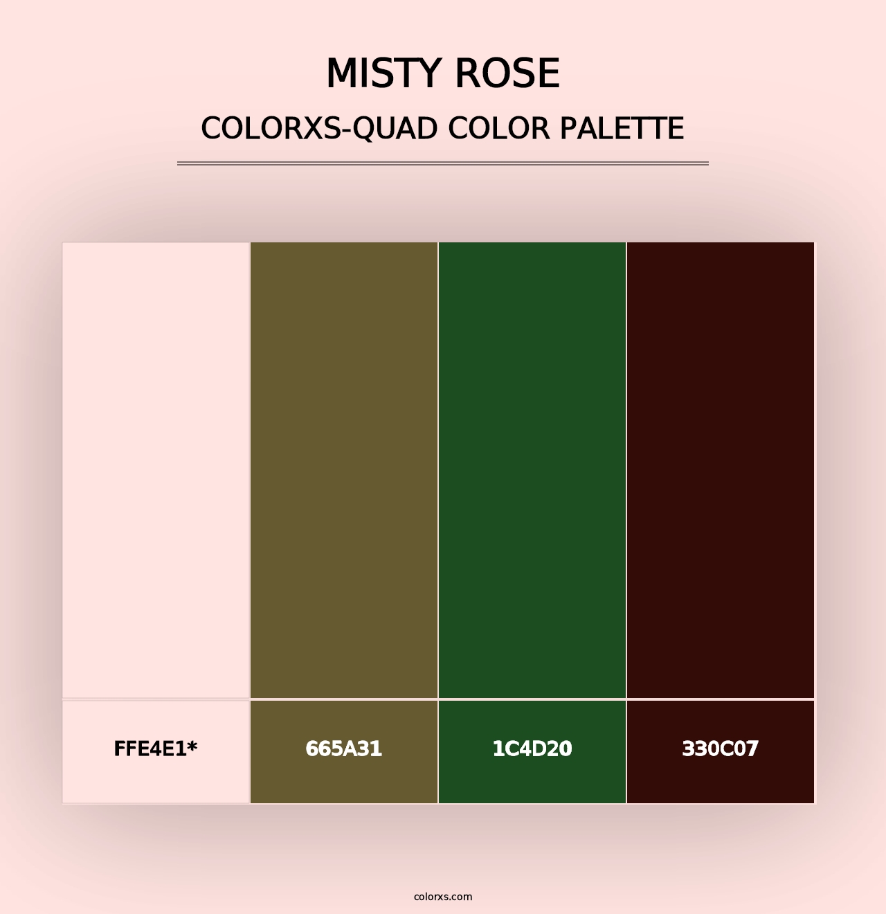 Misty Rose - Colorxs Quad Palette