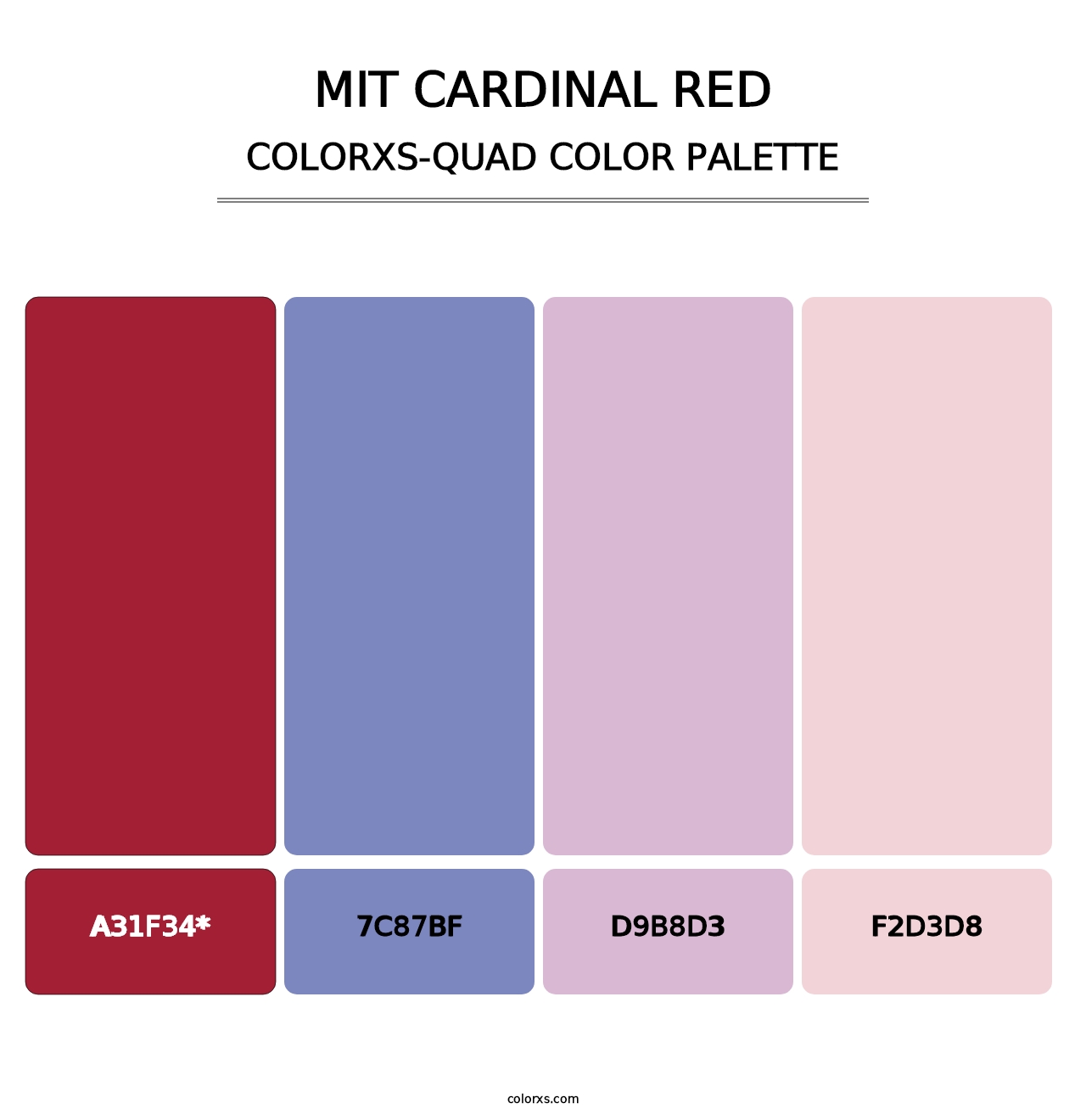 MIT Cardinal Red - Colorxs Quad Palette