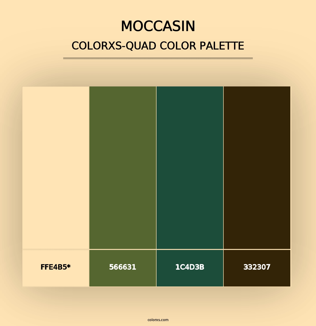 Moccasin - Colorxs Quad Palette