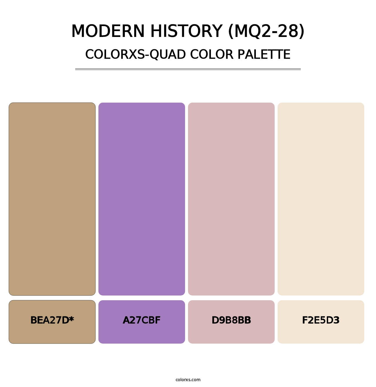 Modern History (MQ2-28) - Colorxs Quad Palette