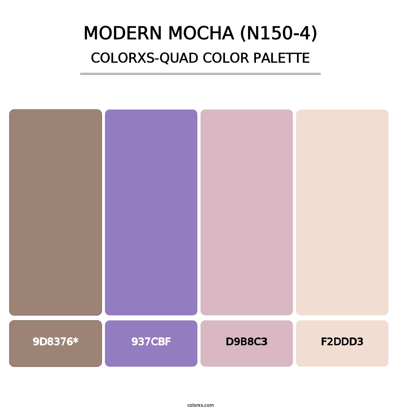 Modern Mocha (N150-4) - Colorxs Quad Palette