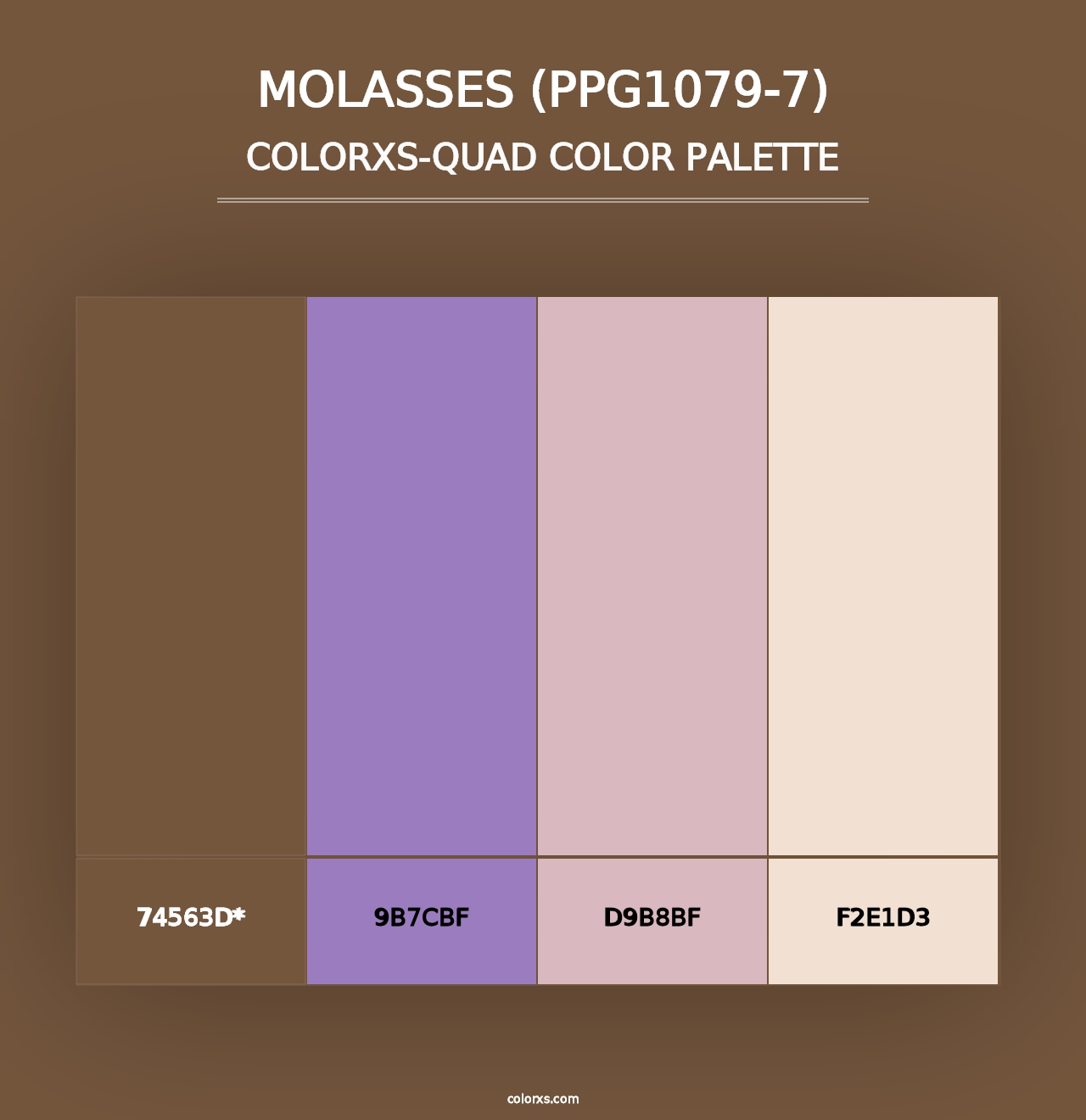 Molasses (PPG1079-7) - Colorxs Quad Palette