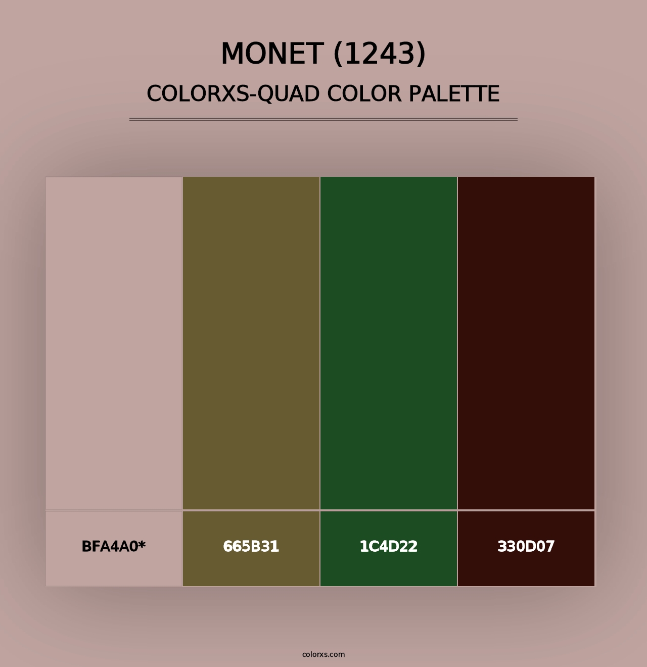 Monet (1243) - Colorxs Quad Palette