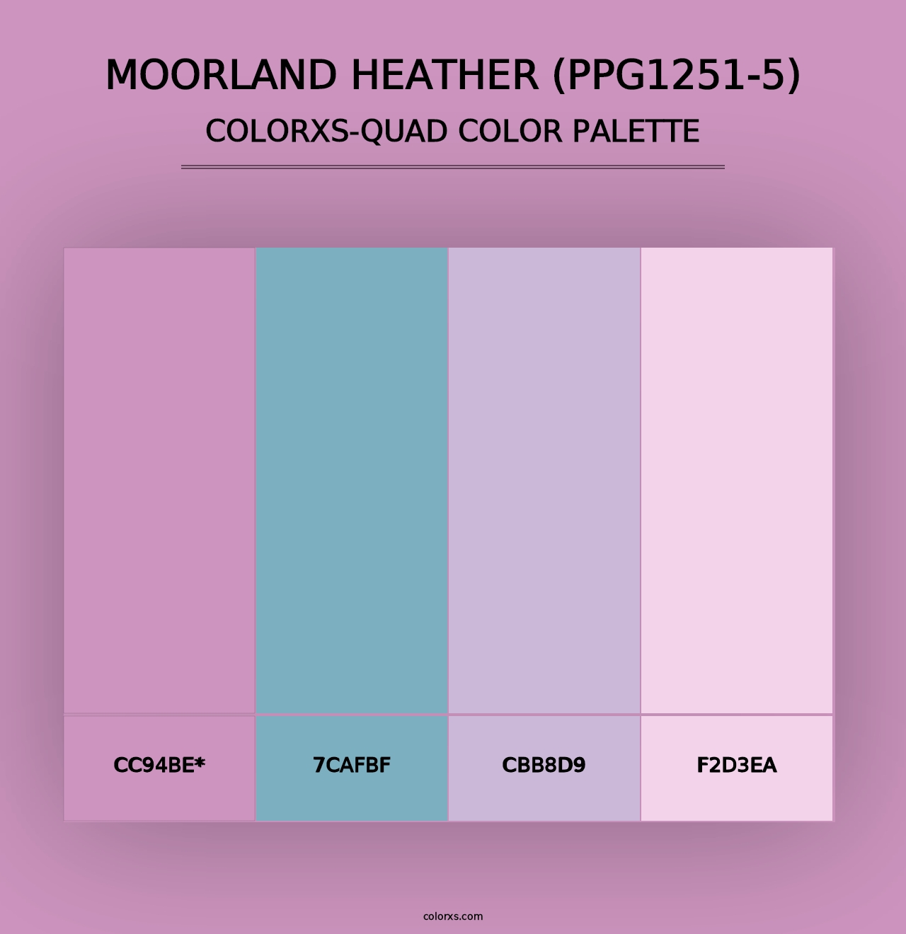 Moorland Heather (PPG1251-5) - Colorxs Quad Palette