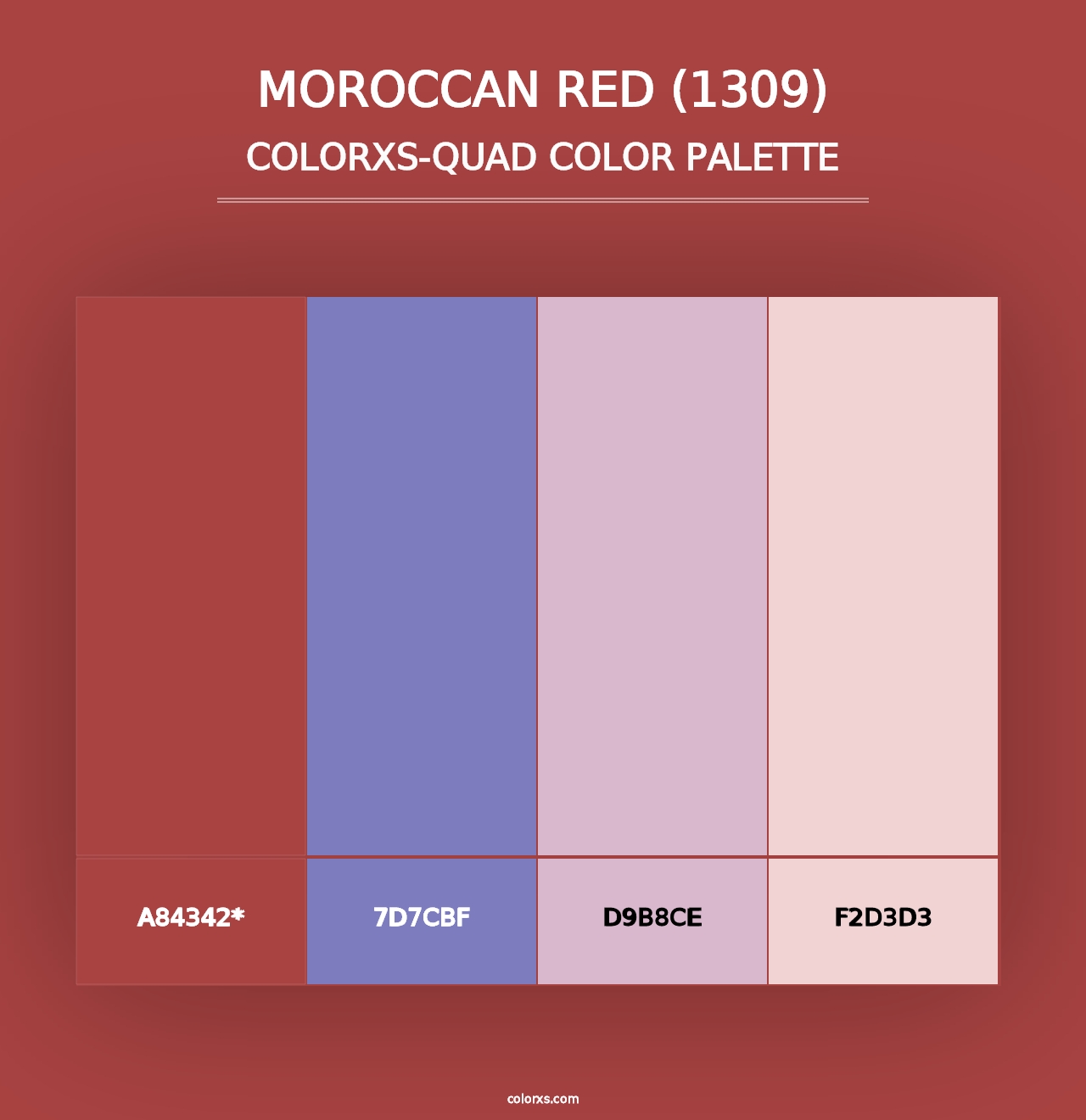 Moroccan Red (1309) - Colorxs Quad Palette