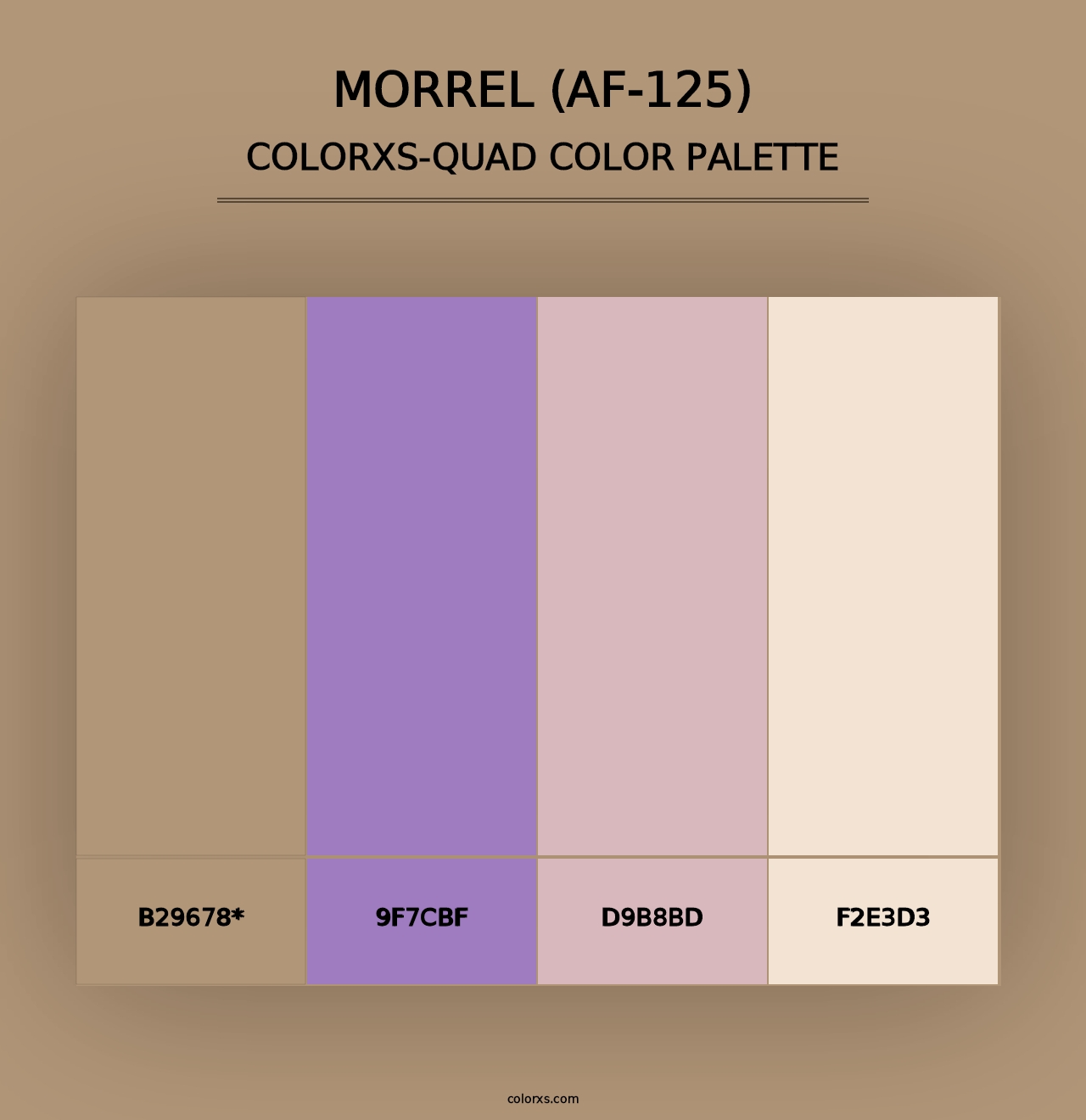 Morrel (AF-125) - Colorxs Quad Palette