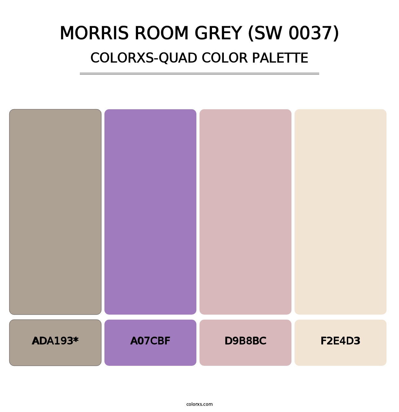 Morris Room Grey (SW 0037) - Colorxs Quad Palette