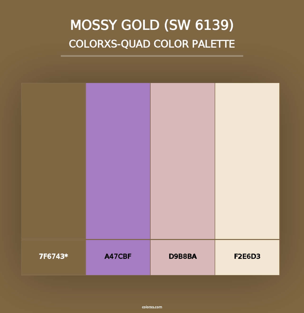 Mossy Gold (SW 6139) - Colorxs Quad Palette