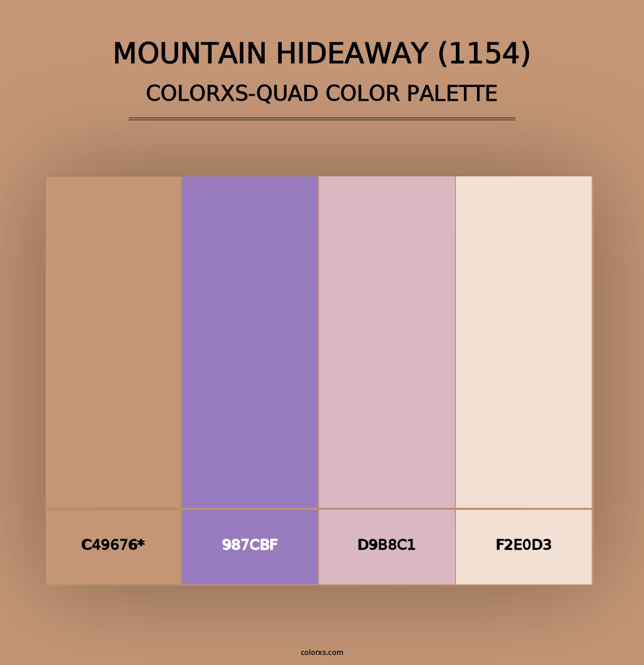 Mountain Hideaway (1154) - Colorxs Quad Palette