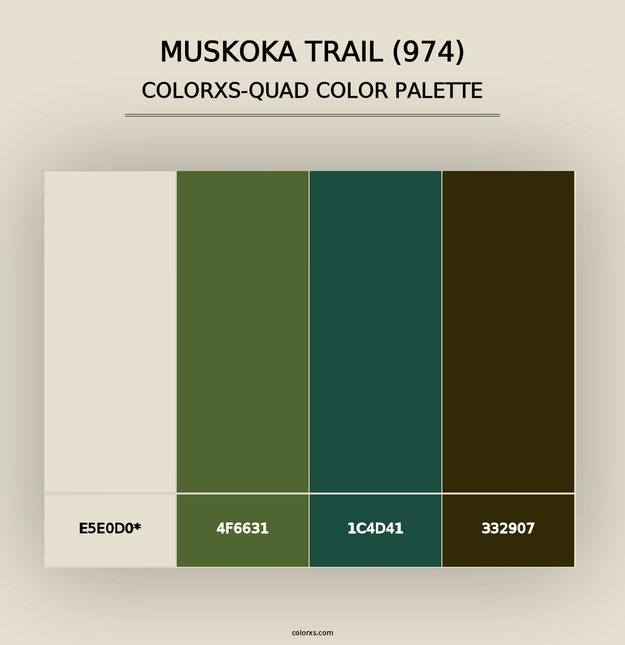 Muskoka Trail (974) - Colorxs Quad Palette