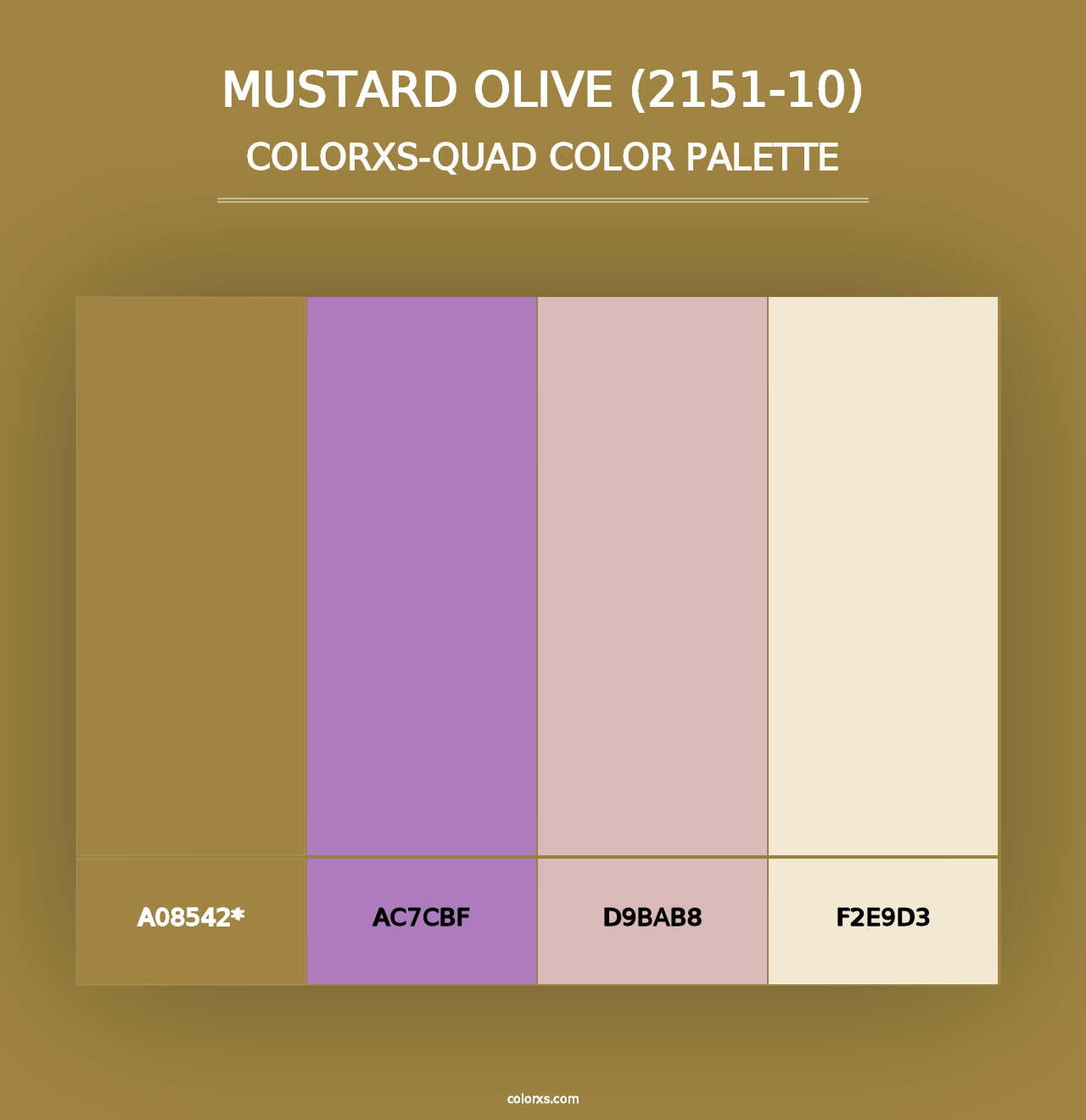 Mustard Olive (2151-10) - Colorxs Quad Palette