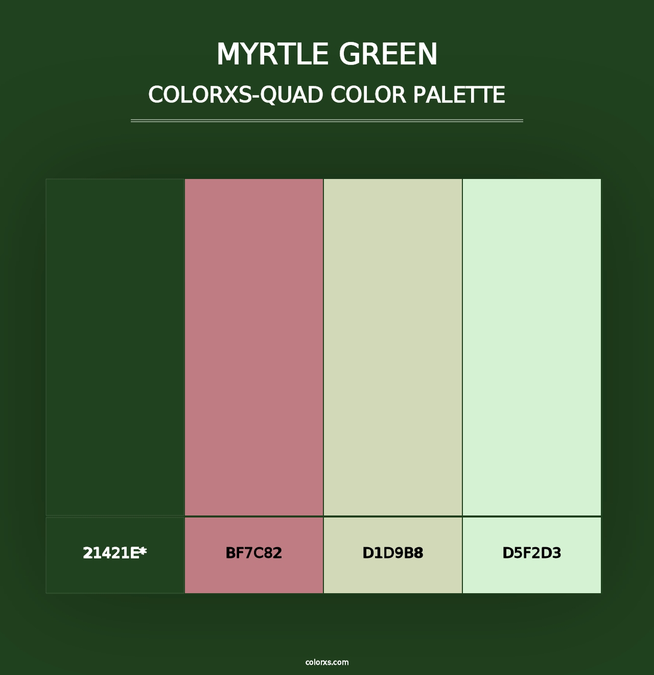 Myrtle Green - Colorxs Quad Palette