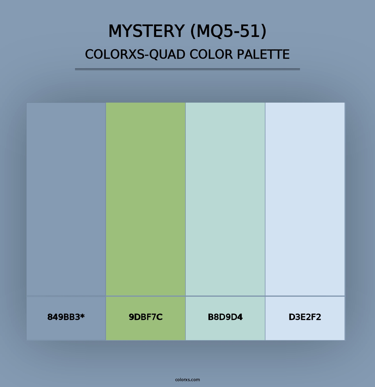 Mystery (MQ5-51) - Colorxs Quad Palette