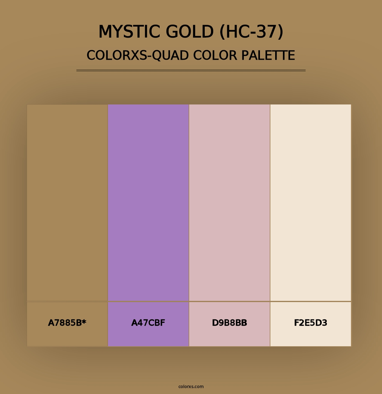 Mystic Gold (HC-37) - Colorxs Quad Palette