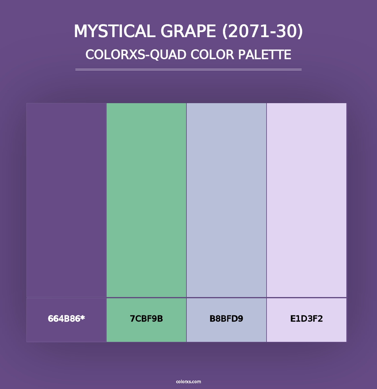 Mystical Grape (2071-30) - Colorxs Quad Palette