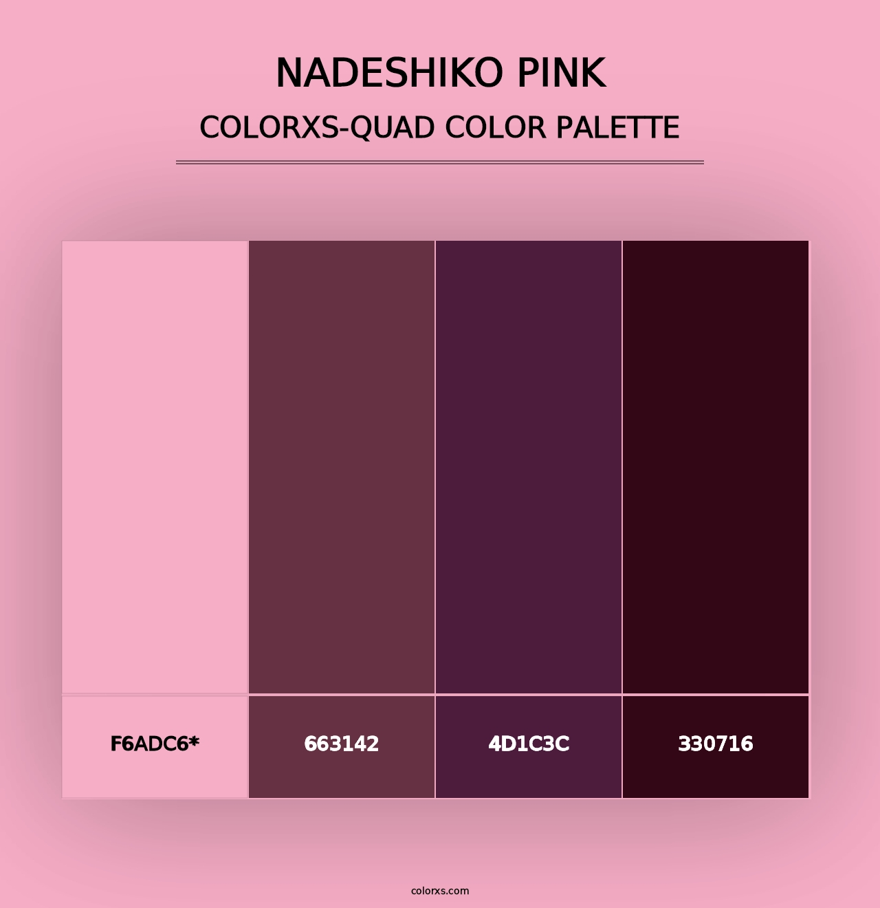 Nadeshiko Pink - Colorxs Quad Palette