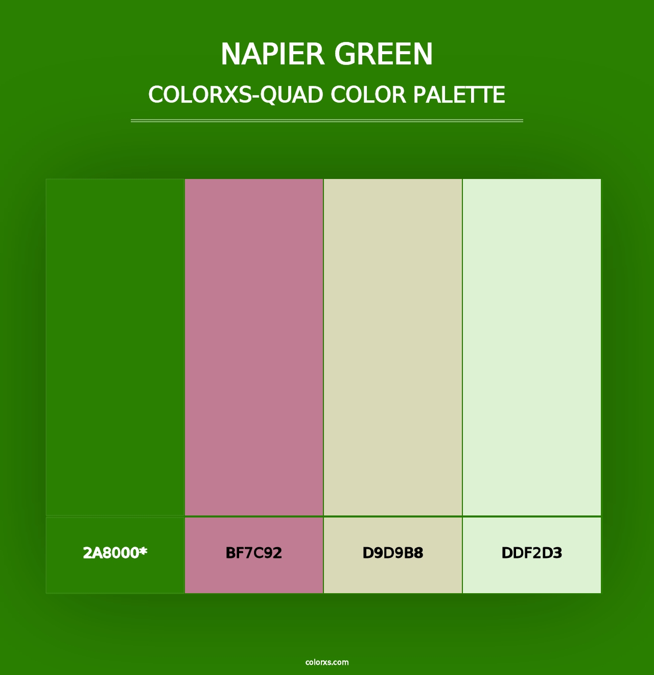 Napier Green - Colorxs Quad Palette