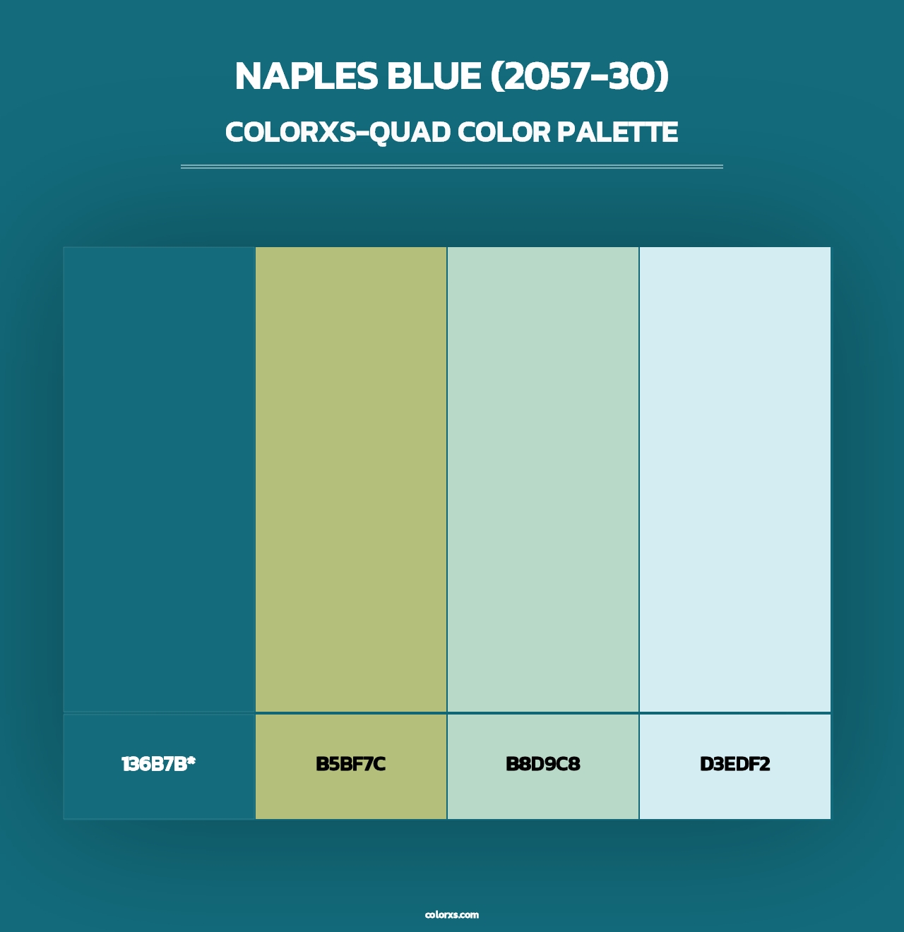 Naples Blue (2057-30) - Colorxs Quad Palette